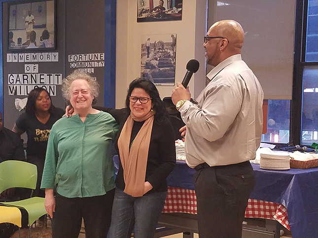 JoAnne Page, Nancy Lopez, and Stanley Richards