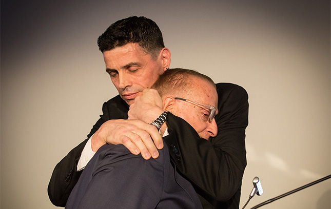 The Fortune Society founder David Rothenberg with a Fortune participant.