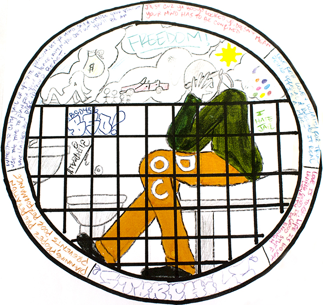 Artwork from the Voices of Fortune publication by The Fortune Society