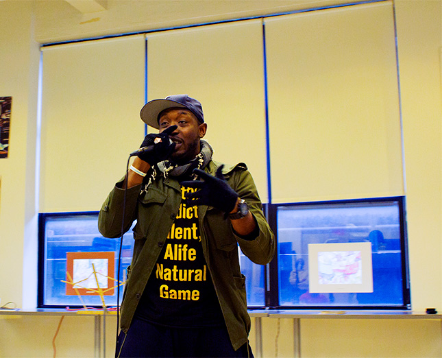 A performer at The Fortune Society's 5th Annual Creative Arts Festival