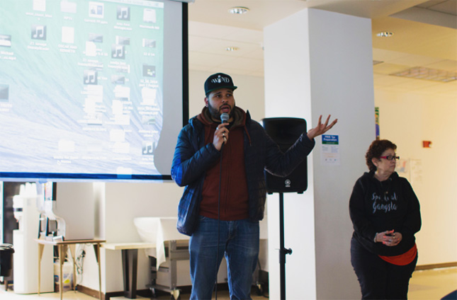 Rick "Wind" Herrera, a performer at The Fortune Society's 5th Annual Creative Arts Festival