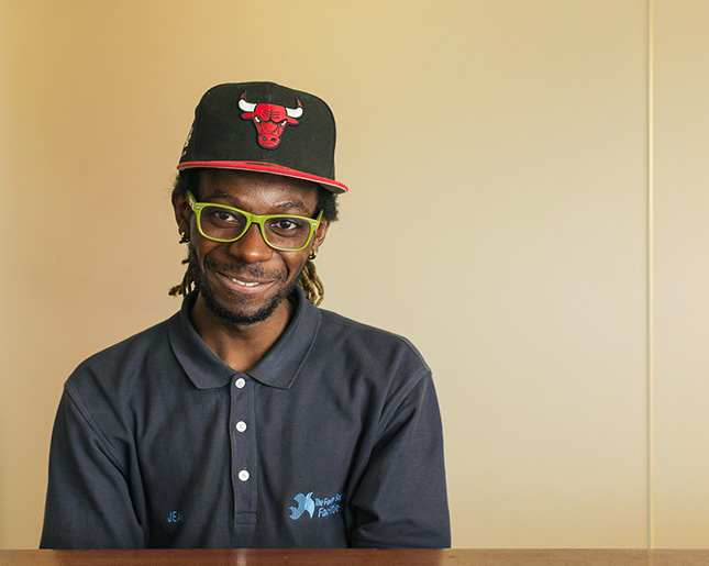 Jean Talien, a porter and former Fortune participant, who obtained a successful job after prison. 